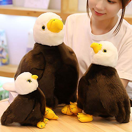 Juguete De Dibujos Animados, Gaviota De Dibujos Animados, águila Marina, Pájaros De Simulación, Muñeco De Peluche, Adorno Casero Marrón 20 cm
