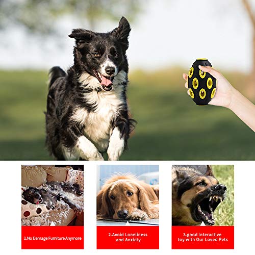 Juguetes para Perros pequeños y medianos. Juguete Resistente para Entrenar y Limpiar los Dientes. Juguete Interactivo para Masticar, Cazar y Ganar (Rugby)