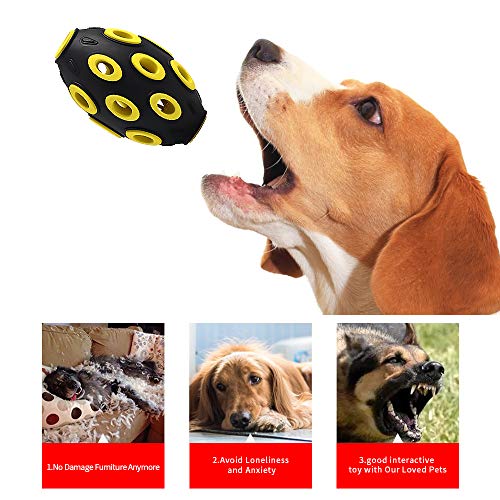 Juguetes para Perros pequeños y medianos. Juguete Resistente para Entrenar y Limpiar los Dientes. Juguete Interactivo para Masticar, Cazar y Ganar (Rugby)