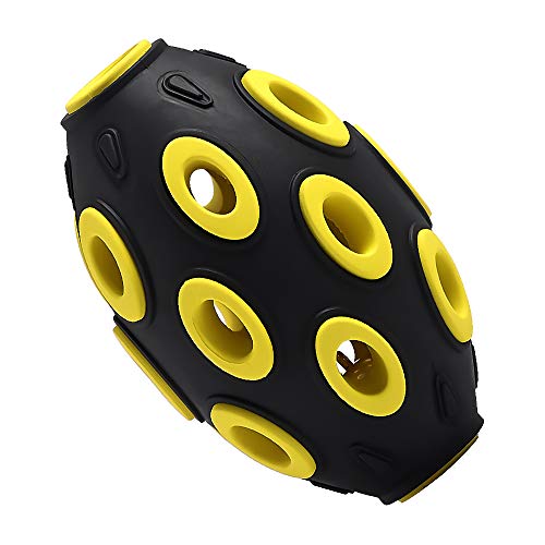 Juguetes para Perros pequeños y medianos. Juguete Resistente para Entrenar y Limpiar los Dientes. Juguete Interactivo para Masticar, Cazar y Ganar (Rugby)