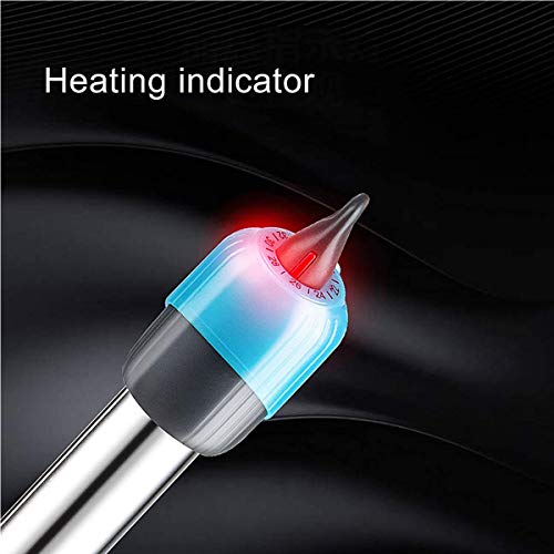 J&Z Calefacción De Acuario Pequeño, Controlador De Temperatura para Acuario, Acero Inoxidable Calentamiento Acuario para Agua Dulce Y Mar Calefacción Tropical,200W