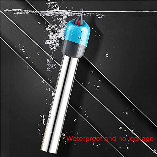J&Z Calefacción De Acuario Pequeño, Controlador De Temperatura para Acuario, Acero Inoxidable Calentamiento Acuario para Agua Dulce Y Mar Calefacción Tropical,200W