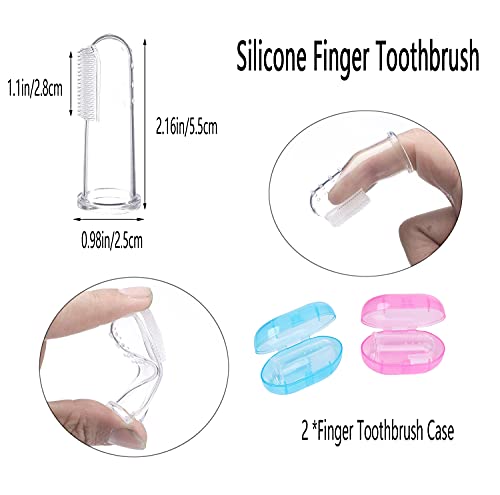 Kit De Cepillo De Dientes Para Perros,Cepillo De Dientes De Silicona,Cepillo De Dientes De Mango Largo,Herramientas De Metal, Kit Profesional De Limpieza De Dientes Para Mascotas(11 Piezas)