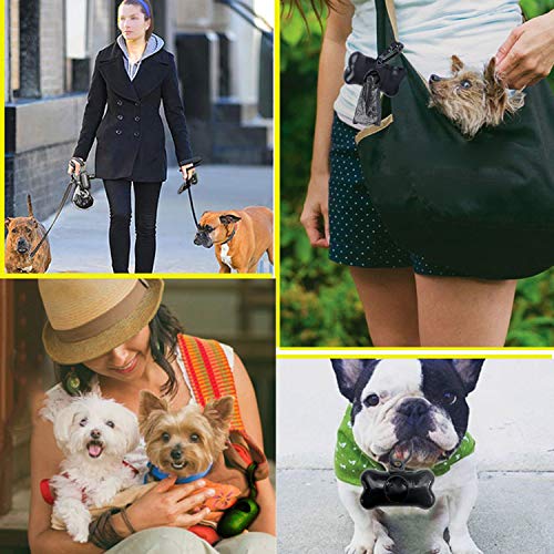 Kolnaix O3 Sac Pour Dejection Canine - 150 Saquets (10X15) - Sac a Crotte Chien Avec Distributeur et Clip Pour Laisse