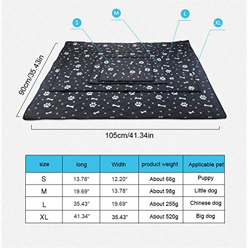 KunLS Alfombra Refrescante para Mascotas Cama Perro Cama para Perros Almohada De Refrigeración para Perros Almohadilla De Refrigeración para Perros Black,m