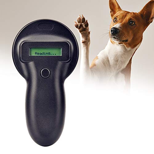 Lector portátil de etiquetas de animales de mano microchip portátil de animales escáner de chips electrónicos para mascotas rastreadores 134.2KHz