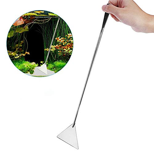 Litthing Herramientas de Acuario Acero Inoxidable Acuario Mantenimiento Kit Herramientas Planta Acuática Accesorios Pinzas Tijeras Acuario Juego de Herramientas (5Pcs)