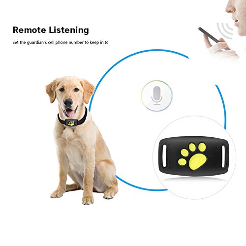 LOOCOO Pet GPS Tracker,Dog and Cat Positioning Collar,USB Charging GPS Positioning Collar,Waterproof Tracker,Suitable for General-Purpose Dogs