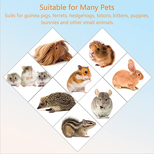 LOPOTIN Hamaca Hámster, Tienda Campaña Animal, Cama Conejillo India, Accasorios Jaula Mascota Pequeño Escondite Cortina Chinchilla Erizo Rata Ardilla Hurones Cobaya Mascota Azul 27.5CM Alto 43 * 22cm