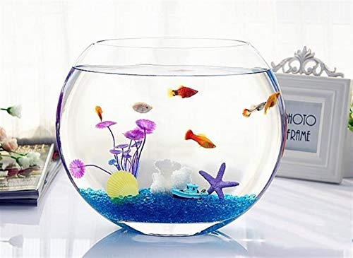 LZFLZ 100 G/Porción del Fondo De Cristal De Piedras Artificiales Calzada De Piedra Acuario De La Decoración del Jardín Fish Tank (Color : Purple, Size : M)