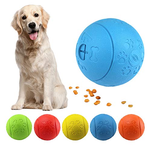MEKEET Pelota de Juguete para Perros, Pelotas de Comida para Goma No Tóxicas Perros para Mascotas Perros Juguete de Ejercicio Pelota de Entrenamiento IQ Juguete