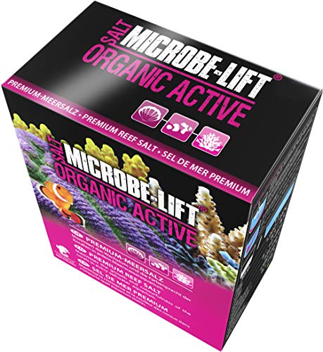 MICROBE-LIFT Organic Active Salt - Sal Marina para corales Coloridos y Crecimiento Mejorado, 1000 g, White