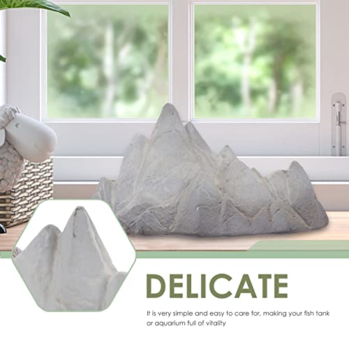 Milisten Decoración del Acuario Tanque de Peces Paisaje Decoración Adorno Adorno Rociado Adorno Cerámica Arte Artículos Blancos Artesanía Paisajismo