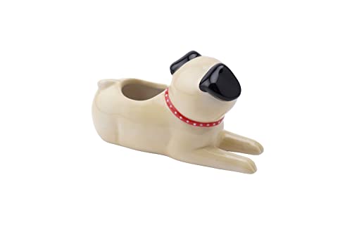 Mini maceta de aire interior para perros Pug Dog | Mascotas | caja de regalo | accesorios para el hogar | impresiones florales por CGB Giftware | GB06168
