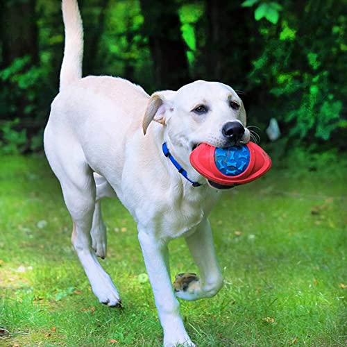 MKDSUH Pelota De Fútbol Rugby De Goma Flotante Hecha para Masticadores Agresivos Que Es Resistente, Duradera Y Duradera Pelota para Masticar para Perros con