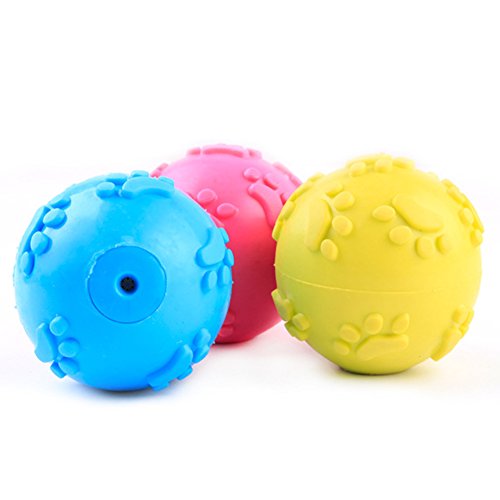 Monbedos Juguete de limpieza de dientes para mascotas, resistente a las mordeduras, juguete seguro para mascotas, para cachorros, perros, mantener la salud dental y divertido, color al azar