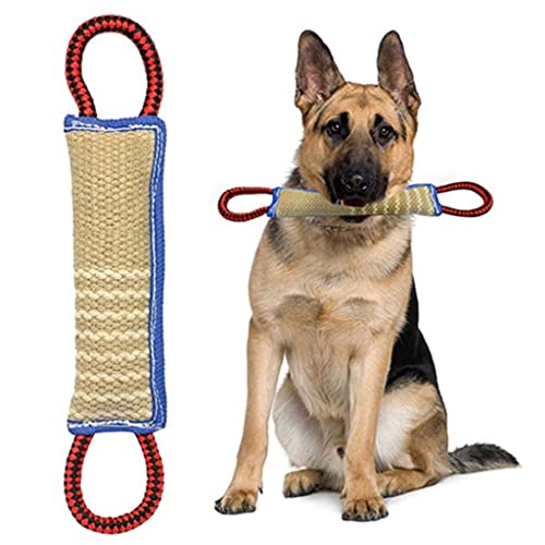 Mordedor de Entrenamiento Palo para morder con borde azul para entrenamiento de perros Pastor alemán para entrenamiento de perros adultos Perro pastor alemán con palo para morder almohada para morder