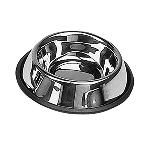 NAYECO 06889 Comedero Acero INOX Antideslizante 0,45 L,, 19 Cm