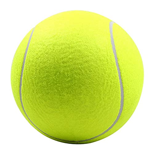 Nephit Juguete para morder para mascotas, 24 cm, pelota de tenis gigante para perros masticar, juguete inflable de tenis, pelota para mascotas