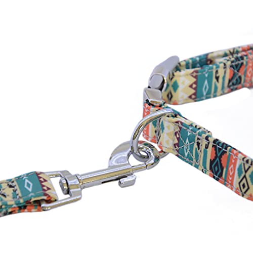 NESDRI, Correa para Perro, Mascota, étnico, Tribal, Azteca, Original. Moderna, Multicolor, Nailon, Correa Moda. Perros medianos y Grandes, Bonita. Diseño Moderno para Perros. Liberación rápida.
