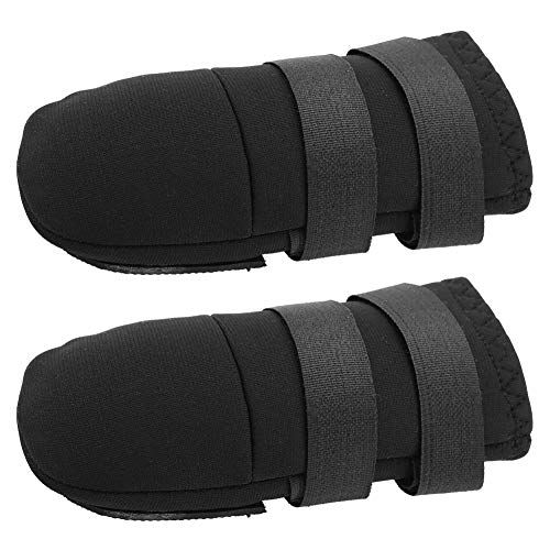 Nicoone 2 botas de perro zapatos de perro zapatillas de deporte para cachorros protectores de pata para perros de diferentes tamaños con dos correas ajustables suela antideslizante