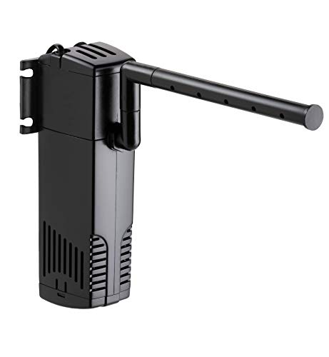 NICREW Filtro para Acuario 60-150 L, Filtro Acuario Interno con Flujo 700 L/H, Filtros Internos para Acuarios, 10W