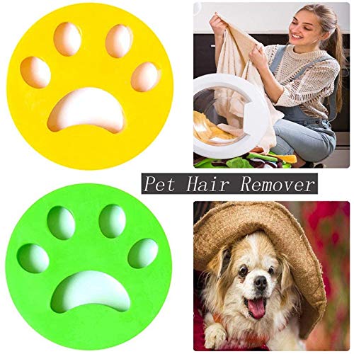 NIWWIN 2 Paquetes de removedor de Pelo para Mascotas para lavandería, Lavadora, recogedor de Piel para Mascotas, Lavadora de Limpieza Reutilizable, Bola Flotante
