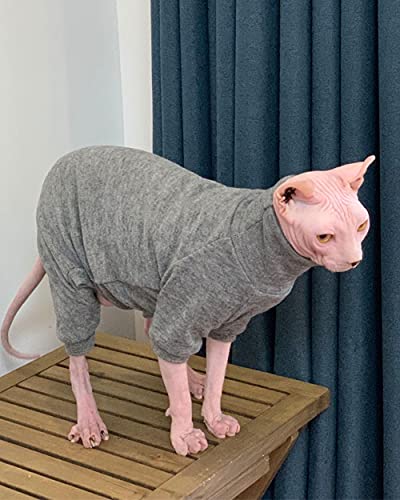 NMGTT Sphnx Cat Ropa/Cashmere Thermal Ropa Interior de Cuatro pies Pantalones Cortos Alemán Otoño-Gris Cuatro pies_SG