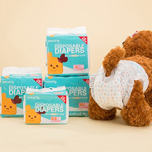 Pañales desechables para perras de Weichuang, absorbentes, para perros y hembras