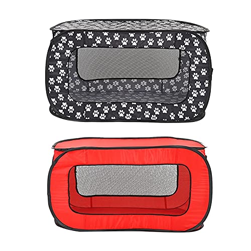 Parque interior para perros Tienda de jaula de gato de perro grande de interior plegable para pequeños cachorros gatito Cercas transpirables rectangle Playpen Accesorios para animales Jaula Valla Corr