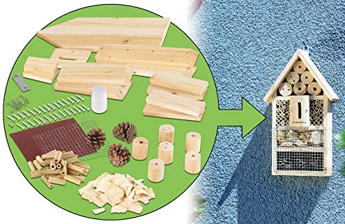 Pearl Casa de Insectos: Kit de Hotel de Insectos, Ayuda para la anidación y protección de Insectos beneficiosos (Hotel de Insectos Equipo niños)