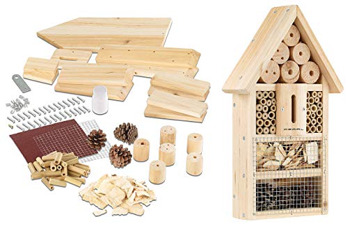 Pearl Casa de Insectos: Kit de Hotel de Insectos, Ayuda para la anidación y protección de Insectos beneficiosos (Hotel de Insectos Equipo niños)