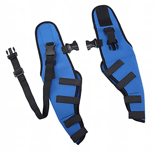 Peluquería de la rodilla para perros, llaves de perros para las piernas traseras Super Supportive, PET DOG DOCE Doble Pierna trasera Braques de apoyo, para curar las Blue-S