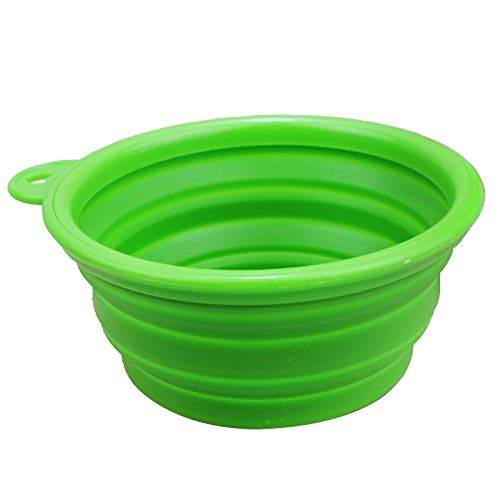 Perro y Gato Alimentar BOYUHII Tazón Alimentador Alimentación portátil Estirable silicio Plato tazón envase del Agua for los Mascotas (Color al Azar de Entrega) ATCYE
