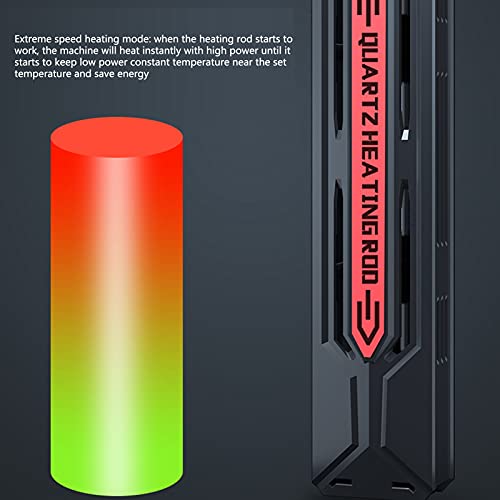 Pssopp Calentador de Acuario, Calentador de Agua Sumergible para pecera, Control de Temperatura Constante, Varilla de Calentamiento para pecera para Tropical y Marino(1000W)