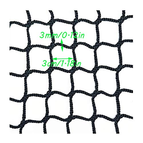 Red de Seguridad para Balcones y Ventanas, Guardia Red De Escalera, Balcón Neto Negro Red De Seguridad Para Gatos Puerta Valla Barandilla Ventana Redes Protectoras Para Niños Fútbol Béisbol Fútbol Cam