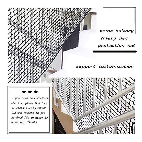 Red de Seguridad para Balcones y Ventanas, Guardia Red De Escalera, Balcón Neto Negro Red De Seguridad Para Gatos Puerta Valla Barandilla Ventana Redes Protectoras Para Niños Fútbol Béisbol Fútbol Cam