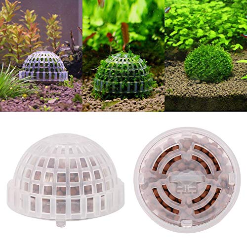 Redxiao 【??????? ?? ????? ??????】 Aquarium Moss Ball, plástico Funcional Funcional Titular de la decoración Accesorios Moss Ball Filter