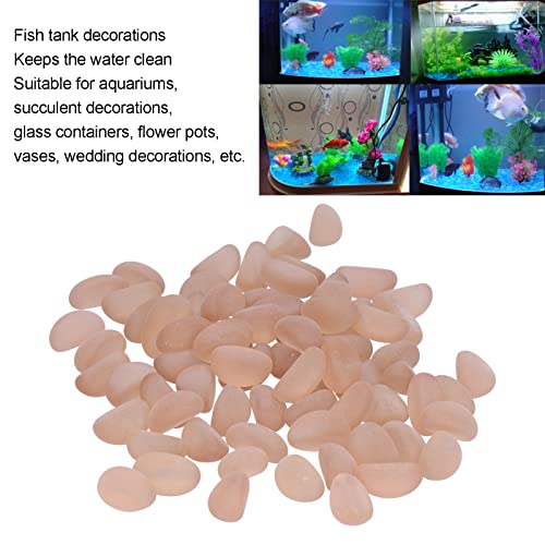 Rocas de Decoración de Paisaje de Acuario, Mantener el Agua Limpia Pecera Decorativa Guijarros de sin Decoloración para Acuarios
