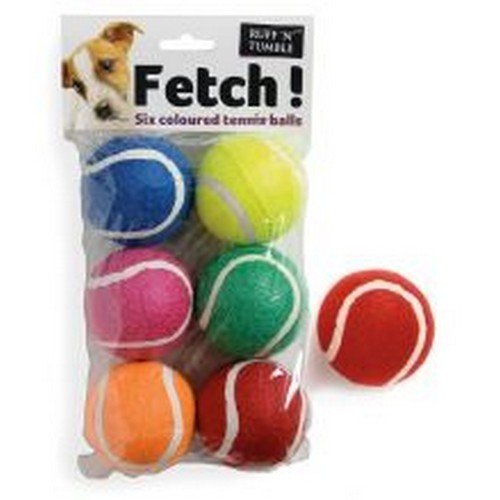 Ruff N Tumble - Pack de 6 pelotas de tenis (Pack de 6) (Variado)
