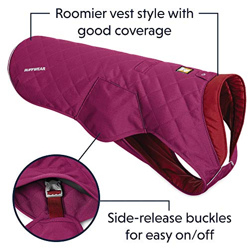 RUFFWEAR Stumptown - Chaqueta Acolchada con Aislamiento para Perro, Color Morado Larkspur, Talla XL