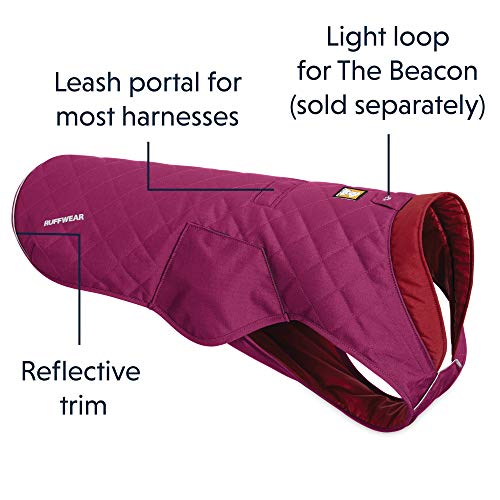 RUFFWEAR Stumptown - Chaqueta Acolchada con Aislamiento para Perro, Color Morado Larkspur, Talla XL