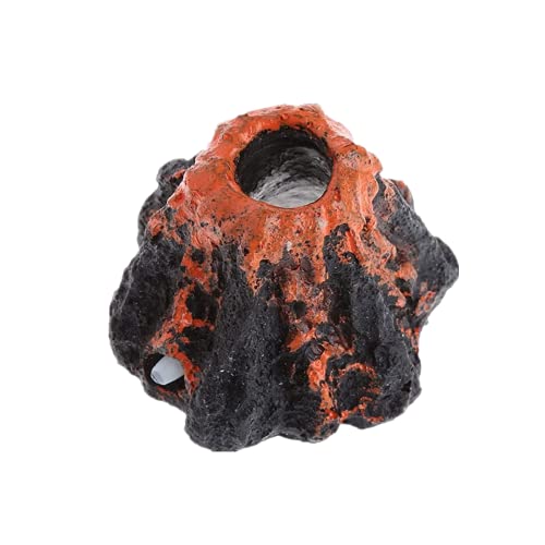 S SMAUTOP Kit De Adorno De Volcán De Acuario, Haz Más Decoraciones De Burbujeador De Aire De Oxígeno para Pecera, Piedra De Aire De Acuario, Decoraciones Juego En Forma De Burbujeador De Piedra