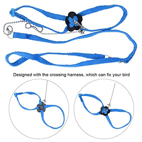 Semiter 【Venta del día de la Madre】 Arnés para pájaros, arnés Ajustable para Mascotas, arnés para pájaros de Entrenamiento, arnés Ajustable para pájaros para Entrenamiento al Aire Libre para Jugar