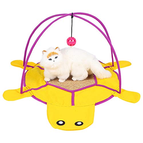 Semiter 【Venta del día de la Madre】 Tienda de Juegos para Gatos, Tienda Estable para Mascotas, Campana de Bola de Actividad Duradera Divertida para Tienda de Juegos para Mascotas