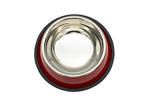 Sevilla Fútbol Club, Comedero y Bebedero para Perros, Dimensiones de 22 cm, Producto Oficial Sevilla Fútbol Club, Color Rojo (CyP Brands)