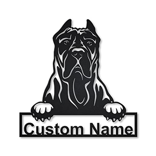 SOULSIS Cartel de de Madera Personalizado Presa Canario Dog | Cartel de de Madera Personalizado Presa Canario Dog | Animal Divertido | Regalo del día del Padre | Regalo de Mascotas