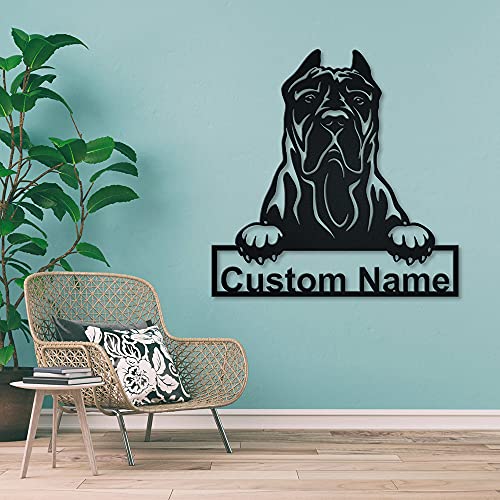 SOULSIS Cartel de de Madera Personalizado Presa Canario Dog | Cartel de de Madera Personalizado Presa Canario Dog | Animal Divertido | Regalo del día del Padre | Regalo de Mascotas