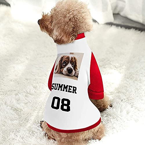 Sudaderas con Capucha Personalizadas para Perros, Camisa de suéter de Cachorro Personalizada con Foto/Texto para Perros pequeños y medianos, Gatos
