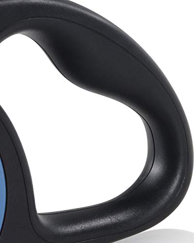 Taglory Correa Extensible Perro medianos y pequeño, Cuerda para Perros retractil, Nylon Fuerte Adecuado para Perros de hasta 20 kg, sin enredo y manija Antideslizante,Azul